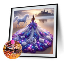 Load image into Gallery viewer, Diamond Painting - Full Round - Girl with Beautiful Skirt (40*40CM)

