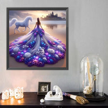 Load image into Gallery viewer, Diamond Painting - Full Round - Girl with Beautiful Skirt (40*40CM)
