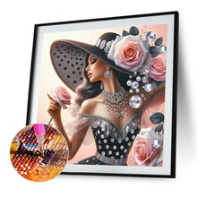 Load image into Gallery viewer, Diamond Painting - Full Round - Elegant and Luxurious Woman (40*40CM)
