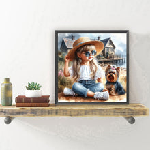 Load image into Gallery viewer, Diamond Painting - Full Round - Cute Girl (30*30CM)
