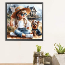 Load image into Gallery viewer, Diamond Painting - Full Round - Cute Girl (30*30CM)
