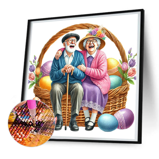 Diamond Painting - Full Round - Easter Couple (30*30CM)