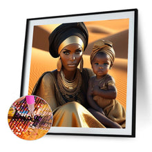 Load image into Gallery viewer, Diamond Painting - Full Round - Woman and Boy (40*40CM)
