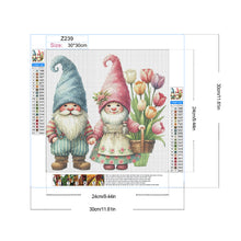 Load image into Gallery viewer, Diamond Painting - Full Round - Gnome and Tulip (30*30CM)
