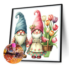 Load image into Gallery viewer, Diamond Painting - Full Round - Gnome and Tulip (30*30CM)
