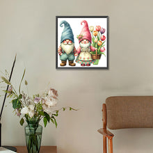 Load image into Gallery viewer, Diamond Painting - Full Round - Gnome and Tulip (30*30CM)
