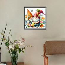 Load image into Gallery viewer, Diamond Painting - Full Round - Gnome and Flower (30*30CM)
