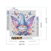 Load image into Gallery viewer, Diamond Painting - Full Round - Gnome Butterfly (30*30CM)
