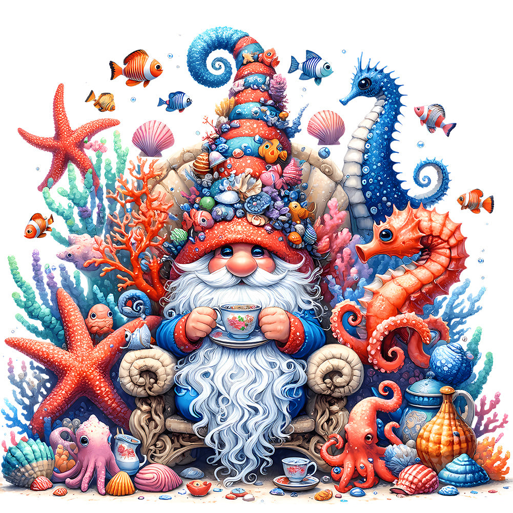 Diamond Painting - Full Round - Ocean Gnome (30*30CM)