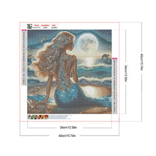 Load image into Gallery viewer, Diamond Painting - Full Round - Mermaid girl (40*40CM)

