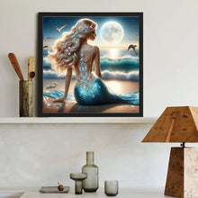 Load image into Gallery viewer, Diamond Painting - Full Round - Mermaid girl (40*40CM)
