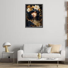 Load image into Gallery viewer, AB Diamond Painting - Full Round - Flower and brunette (40*55CM)
