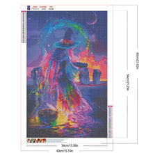 Load image into Gallery viewer, Diamond Painting - Full Round - Colorful witch (40*60CM)
