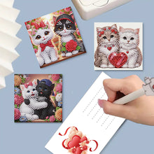 Load image into Gallery viewer, 6Pcs Valentines Day Angel DIY Diamond Painting Card Rhinestone Painting Card Kit
