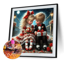 Load image into Gallery viewer, Diamond Painting - Full Round - Valentine&#39;s Day gift girl and boy (30*30CM)
