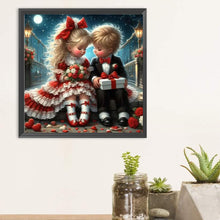 Load image into Gallery viewer, Diamond Painting - Full Round - Valentine&#39;s Day gift girl and boy (30*30CM)
