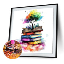 Load image into Gallery viewer, Diamond Painting - Full Round - Book tree (30*30CM)
