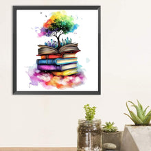 Load image into Gallery viewer, Diamond Painting - Full Round - Book tree (30*30CM)
