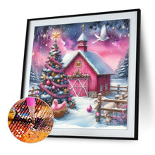 Load image into Gallery viewer, Diamond Painting - Full Round - Winter red house (30*30CM)
