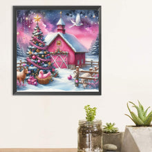 Load image into Gallery viewer, Diamond Painting - Full Round - Winter red house (30*30CM)

