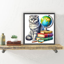 Load image into Gallery viewer, Diamond Painting - Full Round - Cat (30*30CM)
