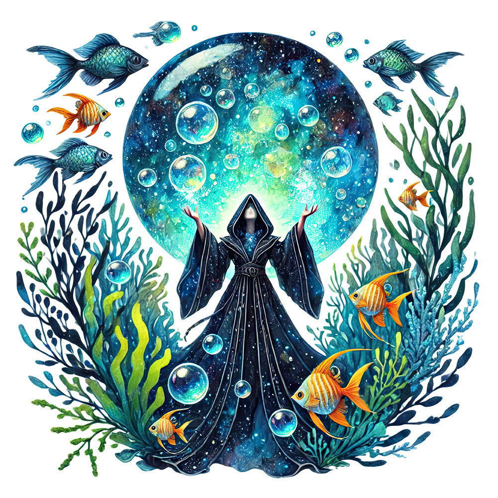 Diamond Painting - Full Round - Ocean girl (40*40CM)