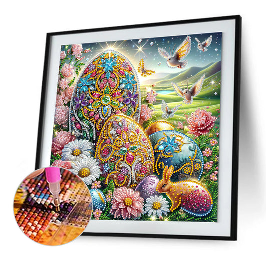 Diamond Painting - Full Round - Easter bunny egg (30*30CM)