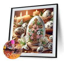 Load image into Gallery viewer, Diamond Painting - Full Round - Easter lily cross egg (30*30CM)
