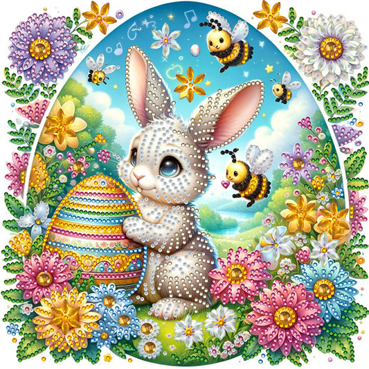 Diamond Painting - Full Round - Easter bee egg bunny (30*30CM)