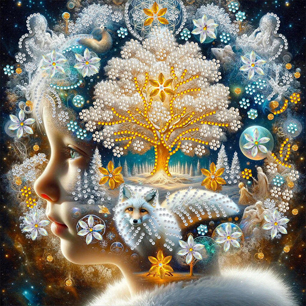 Diamond Painting - Full Round - Wonderful world in the mind of a child (30*30CM)