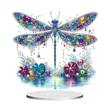 Load image into Gallery viewer, Acrylic Special Shape Dragonfly Desktop Diamond Art Kits for Home Office Decor
