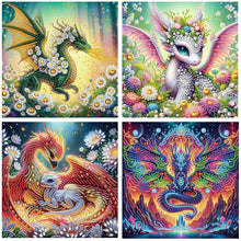 Load image into Gallery viewer, 4pcs Partial Special Diamond Painting Set - Pterosaur (30*30CM)
