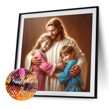 Load image into Gallery viewer, Diamond Painting - Full Round - Jesus And Girl Boy (40*40CM)
