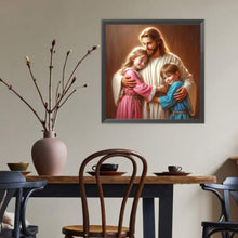 Load image into Gallery viewer, Diamond Painting - Full Round - Jesus And Girl Boy (40*40CM)
