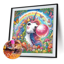 Load image into Gallery viewer, Diamond Painting - Partial Special Shaped - Unicorn (30*30CM)

