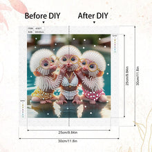 Load image into Gallery viewer, Diamond Painting - Partial Special Shaped - Funny Monkey (30*30CM)
