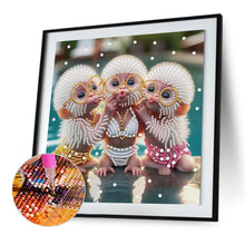 Load image into Gallery viewer, Diamond Painting - Partial Special Shaped - Funny Monkey (30*30CM)
