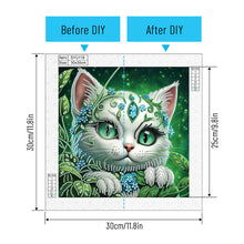 Load image into Gallery viewer, Diamond Painting - Partial Special Shaped - Cat (30*30CM)
