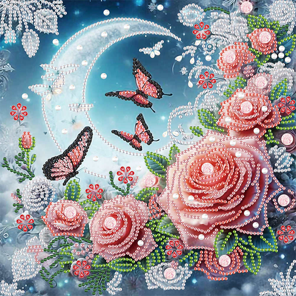 Diamond Painting - Partial Special Shaped - Flower (30*30CM)