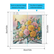 Load image into Gallery viewer, Diamond Painting - Partial Special Shaped - Flower (30*30CM)
