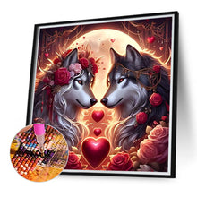 Load image into Gallery viewer, Diamond Painting - Full Round - Valentine&#39;S Day Wolf (40*40CM)
