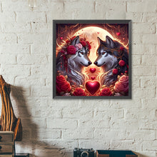 Load image into Gallery viewer, Diamond Painting - Full Round - Valentine&#39;S Day Wolf (40*40CM)
