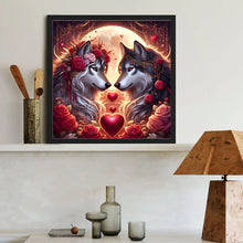 Load image into Gallery viewer, Diamond Painting - Full Round - Valentine&#39;S Day Wolf (40*40CM)
