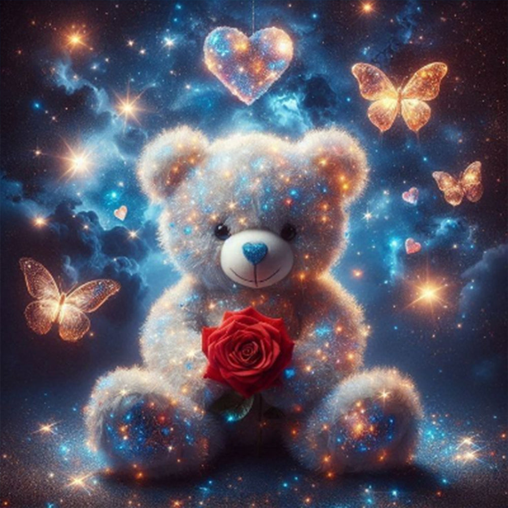 Diamond Painting - Full Round - Valentine'S Day Bear (40*40CM)