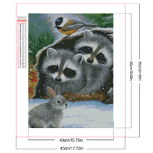 Load image into Gallery viewer, Diamond Painting - Full Square - Raccoon (40*50CM)
