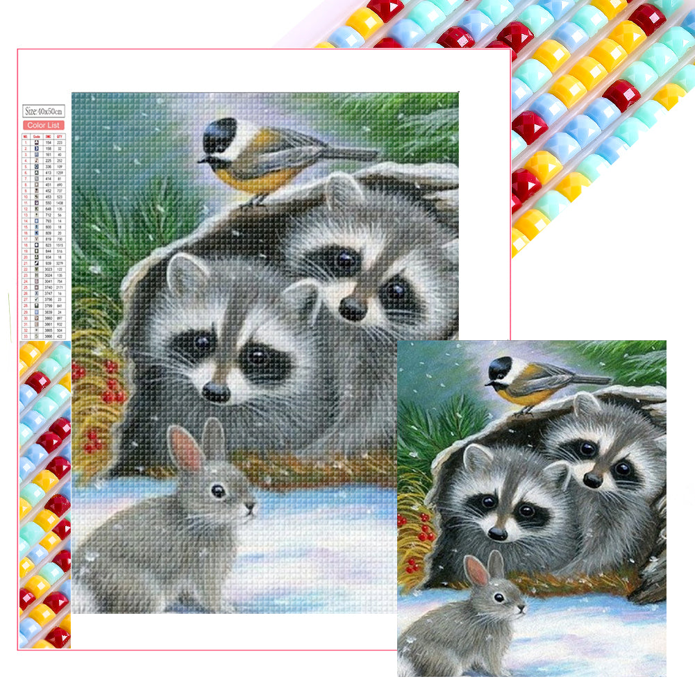 Diamond Painting - Full Square - Raccoon (40*50CM)