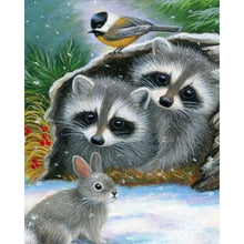 Load image into Gallery viewer, Diamond Painting - Full Square - Raccoon (40*50CM)
