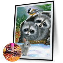 Load image into Gallery viewer, Diamond Painting - Full Square - Raccoon (40*50CM)
