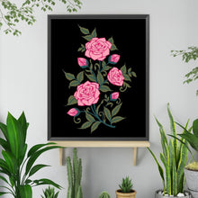 Load image into Gallery viewer, Diamond Painting - Full Square - Pink Rose (40*50CM)
