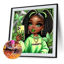 Load image into Gallery viewer, Diamond Painting - Full Round - Black girl (30*30CM)
